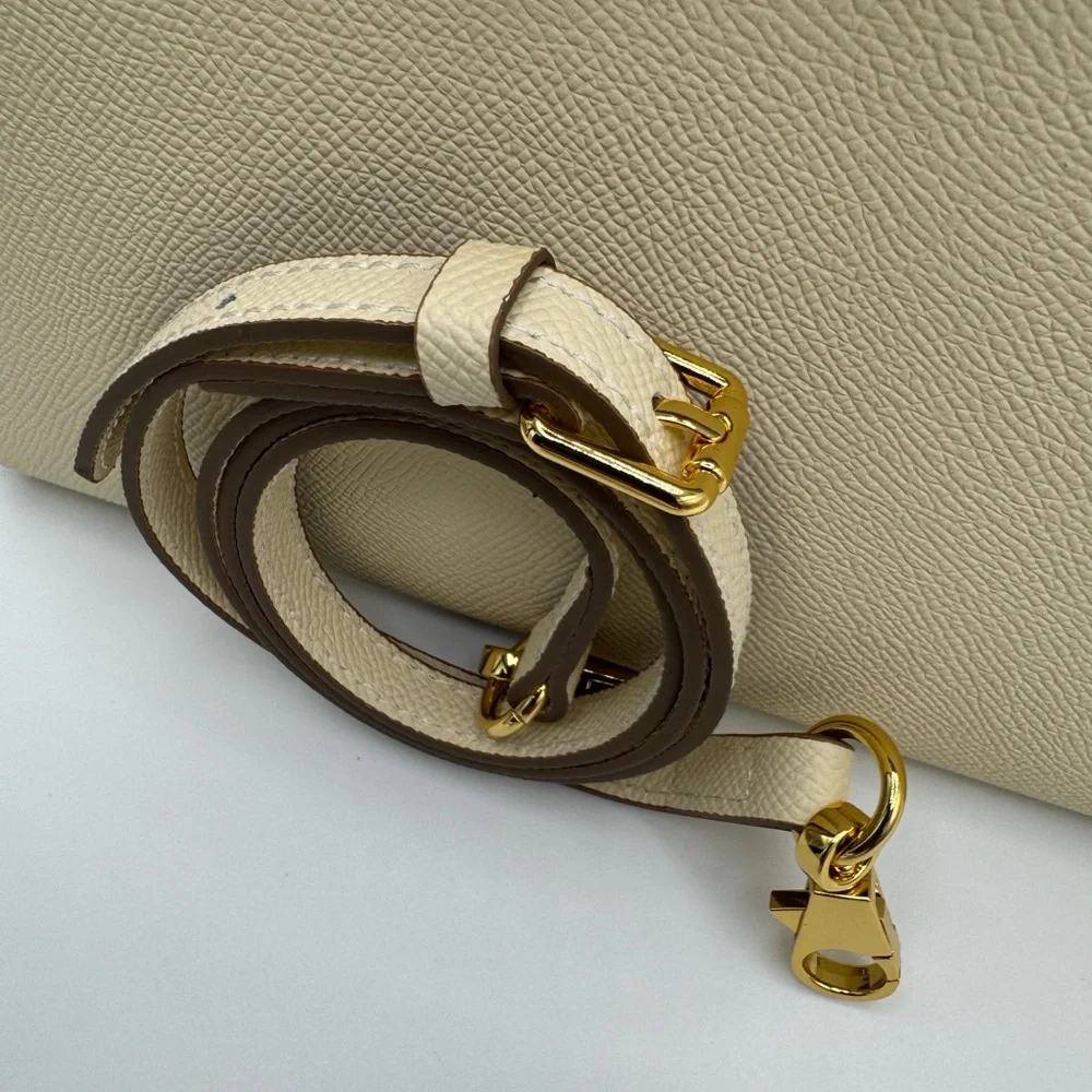The Kinsley 25 - Vanilla Cream - Top Handle Satchel Bag